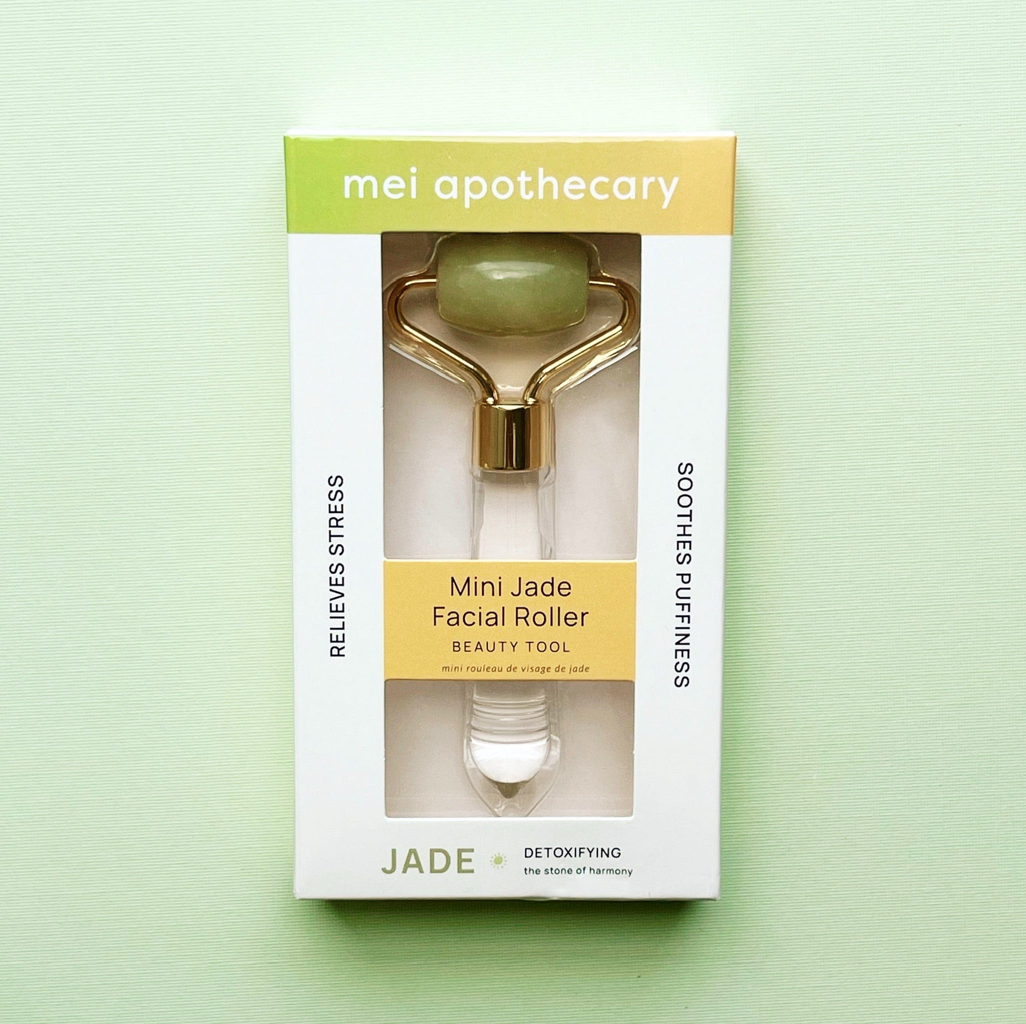 Mei Apothecary Mini Jade Facial Roller Beauty Tool