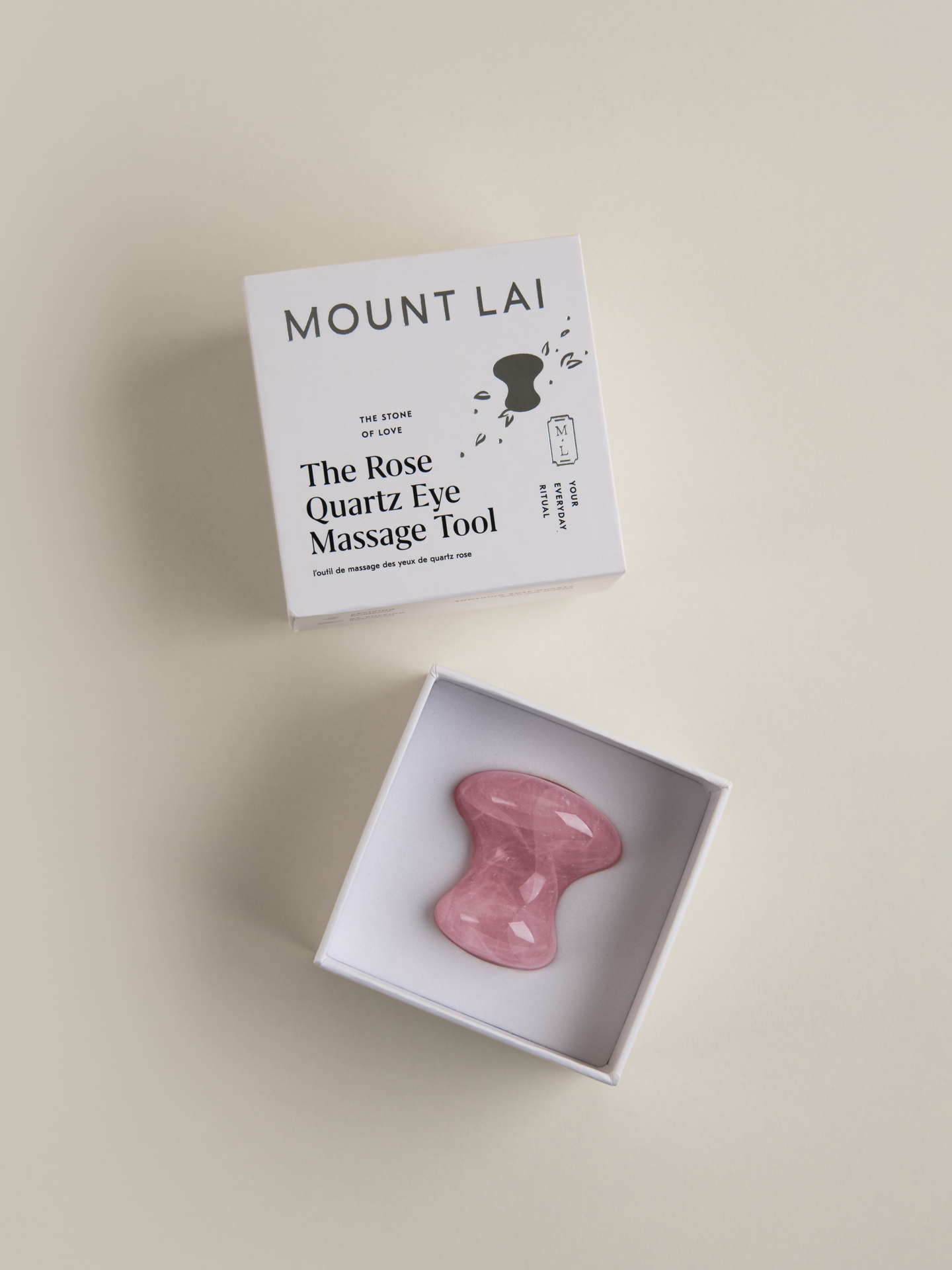 The De-Puffing Rose Quartz Eye Massage Tool