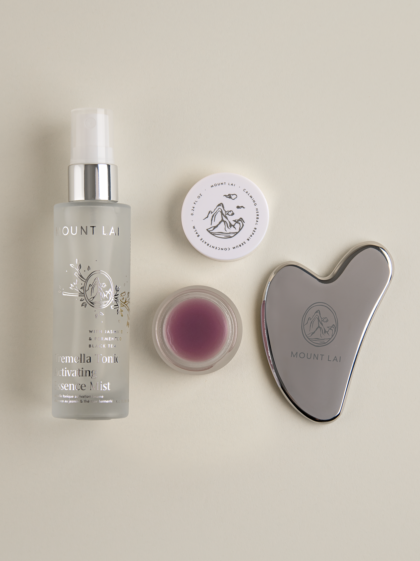 The Mount Lai Gua Sha Ritual Bundle in Stainless Steel