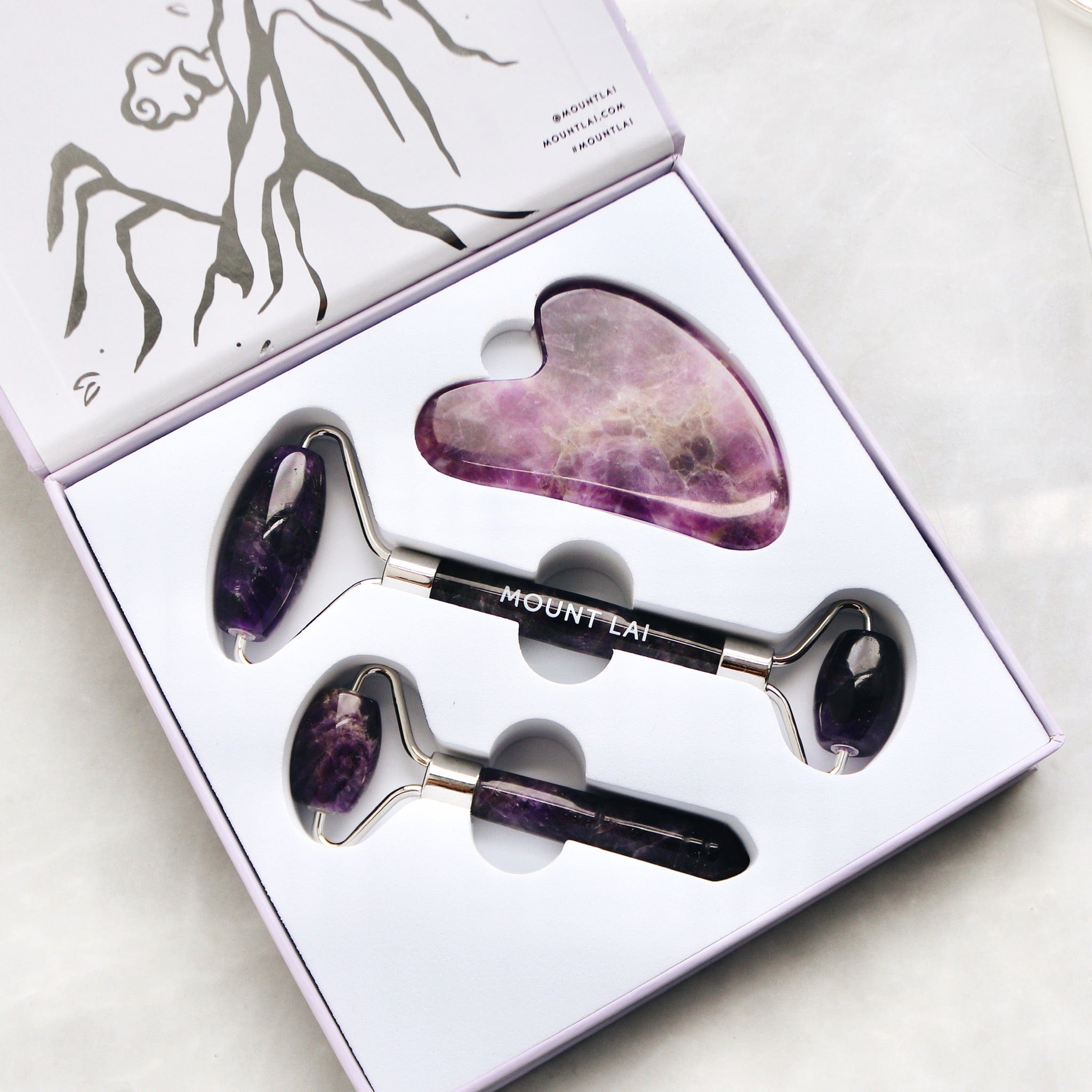 The Trio Set in Soothing Rose Quartz or Calming Amethyst