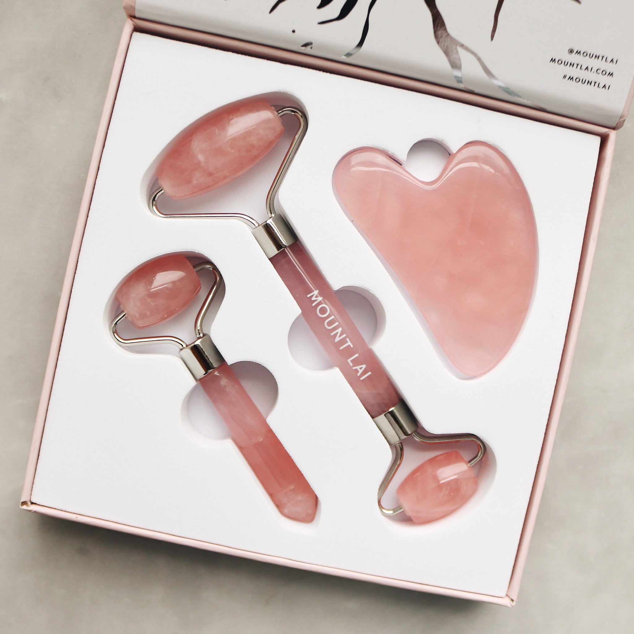 The Rose Quartz Trio Soothing Facial Set