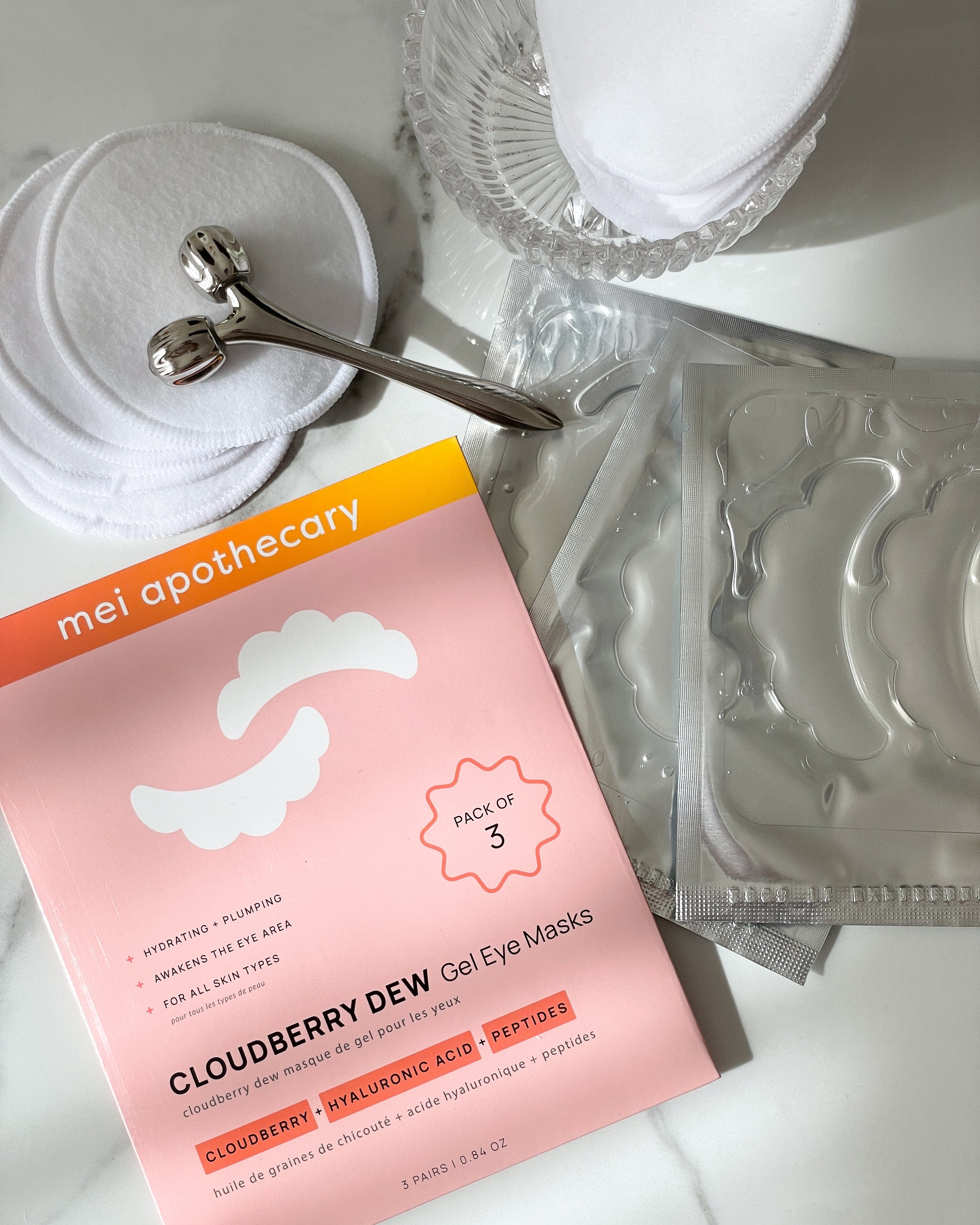 Mei Apothecary CLOUDBERRY DEW Gel Eye Mask - 3pk