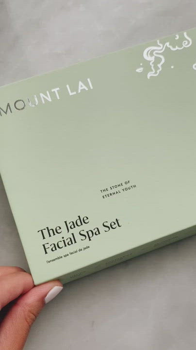 Load video: Mount Lai Jade De-Puffing Facial Roller